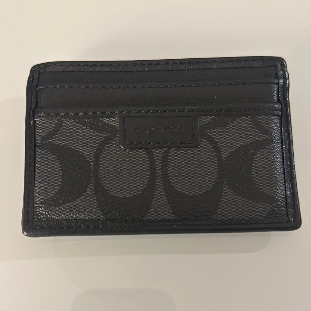 Authentic Coach Black Card Holder